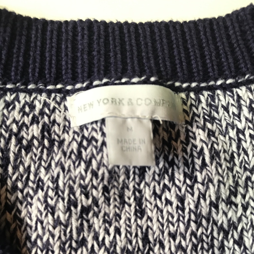 Navy/White Cardigan - Picture 4 of 5